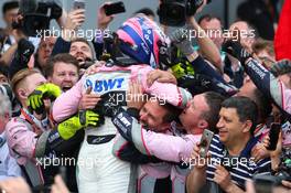 3rd place Sergio Perez (MEX) Sahara Force India F1 VJM11. 29.04.2018. Formula 1 World Championship, Rd 4, Azerbaijan Grand Prix, Baku Street Circuit, Azerbaijan, Race Day.