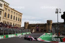 Esteban Ocon (FRA) Sahara Force India F1 VJM11. 29.04.2018. Formula 1 World Championship, Rd 4, Azerbaijan Grand Prix, Baku Street Circuit, Azerbaijan, Race Day.