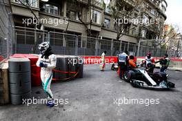 Valtteri Bottas (FIN) Mercedes AMG F1 W09 retired from the race. 29.04.2018. Formula 1 World Championship, Rd 4, Azerbaijan Grand Prix, Baku Street Circuit, Azerbaijan, Race Day.