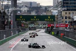 Lewis Hamilton (GBR) Mercedes AMG F1 W09. 29.04.2018. Formula 1 World Championship, Rd 4, Azerbaijan Grand Prix, Baku Street Circuit, Azerbaijan, Race Day.