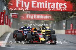 Daniel Ricciardo (AUS) Red Bull Racing RB14. 29.04.2018. Formula 1 World Championship, Rd 4, Azerbaijan Grand Prix, Baku Street Circuit, Azerbaijan, Race Day.