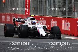 Sergey Sirotkin (RUS) Williams FW41 retired from the race. 29.04.2018. Formula 1 World Championship, Rd 4, Azerbaijan Grand Prix, Baku Street Circuit, Azerbaijan, Race Day.