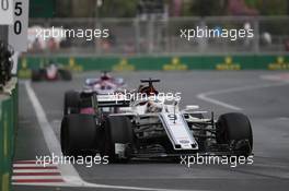 Marcus Ericsson (SWE) Sauber C37 29.04.2018. Formula 1 World Championship, Rd 4, Azerbaijan Grand Prix, Baku Street Circuit, Azerbaijan, Race Day.