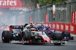 Kevin Magnussen (DEN) Haas VF-18. 29.04.2018. Formula 1 World Championship, Rd 4, Azerbaijan Grand Prix, Baku Street Circuit, Azerbaijan, Race Day.