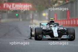 Valtteri Bottas (FIN) Mercedes AMG F1  29.04.2018. Formula 1 World Championship, Rd 4, Azerbaijan Grand Prix, Baku Street Circuit, Azerbaijan, Race Day.
