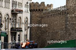 Stoffel Vandoorne (BEL) McLaren MCL33. 28.04.2018. Formula 1 World Championship, Rd 4, Azerbaijan Grand Prix, Baku Street Circuit, Azerbaijan, Qualifying Day.