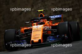 Stoffel Vandoorne (BEL) McLaren MCL33. 28.04.2018. Formula 1 World Championship, Rd 4, Azerbaijan Grand Prix, Baku Street Circuit, Azerbaijan, Qualifying Day.