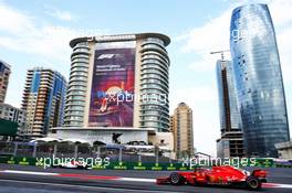 Sebastian Vettel (GER) Ferrari SF71H. 28.04.2018. Formula 1 World Championship, Rd 4, Azerbaijan Grand Prix, Baku Street Circuit, Azerbaijan, Qualifying Day.