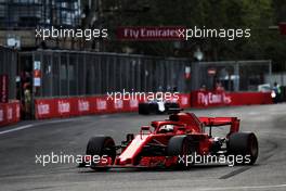 Sebastian Vettel (GER) Ferrari SF71H. 28.04.2018. Formula 1 World Championship, Rd 4, Azerbaijan Grand Prix, Baku Street Circuit, Azerbaijan, Qualifying Day.