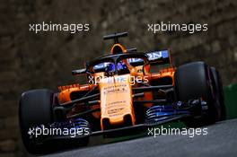 Fernando Alonso (ESP) McLaren MCL33. 28.04.2018. Formula 1 World Championship, Rd 4, Azerbaijan Grand Prix, Baku Street Circuit, Azerbaijan, Qualifying Day.
