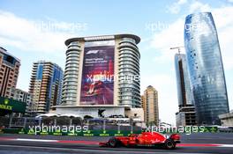 Kimi Raikkonen (FIN) Ferrari SF71H. 28.04.2018. Formula 1 World Championship, Rd 4, Azerbaijan Grand Prix, Baku Street Circuit, Azerbaijan, Qualifying Day.