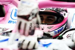 Sergio Perez (MEX) Sahara Force India F1 VJM11. 28.04.2018. Formula 1 World Championship, Rd 4, Azerbaijan Grand Prix, Baku Street Circuit, Azerbaijan, Qualifying Day.