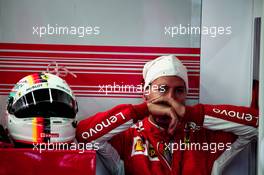 Sebastian Vettel (GER) Ferrari. 28.04.2018. Formula 1 World Championship, Rd 4, Azerbaijan Grand Prix, Baku Street Circuit, Azerbaijan, Qualifying Day.