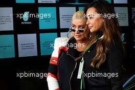 Christina Aguilera (USA) Singer (Left). 29.04.2018. Formula 1 World Championship, Rd 4, Azerbaijan Grand Prix, Baku Street Circuit, Azerbaijan, Race Day.