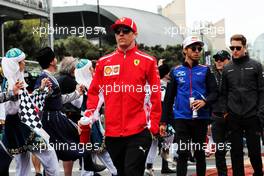 Kimi Raikkonen (FIN) Ferrari on the drivers parade. 29.04.2018. Formula 1 World Championship, Rd 4, Azerbaijan Grand Prix, Baku Street Circuit, Azerbaijan, Race Day.