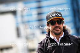 Fernando Alonso (ESP) McLaren. 29.04.2018. Formula 1 World Championship, Rd 4, Azerbaijan Grand Prix, Baku Street Circuit, Azerbaijan, Race Day.