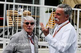 (L to R): Bernie Ecclestone (GBR) with Chase Carey (USA) Formula One Group Chairman. 29.04.2018. Formula 1 World Championship, Rd 4, Azerbaijan Grand Prix, Baku Street Circuit, Azerbaijan, Race Day.
