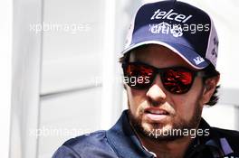 Sergio Perez (MEX) Sahara Force India F1. 26.04.2018. Formula 1 World Championship, Rd 4, Azerbaijan Grand Prix, Baku Street Circuit, Azerbaijan, Preparation Day.