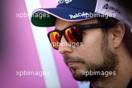 Sergio Perez (MEX) Sahara Force India F1   26.04.2018. Formula 1 World Championship, Rd 4, Azerbaijan Grand Prix, Baku Street Circuit, Azerbaijan, Preparation Day.