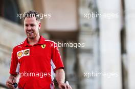 Sebastian Vettel (GER) Ferrari. 26.04.2018. Formula 1 World Championship, Rd 4, Azerbaijan Grand Prix, Baku Street Circuit, Azerbaijan, Preparation Day.