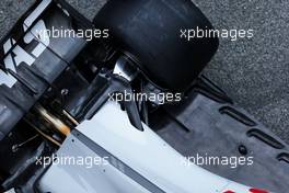 Haas VF-18 rear suspension detail. 26.02.2018. Formula One Testing, Day One, Barcelona, Spain. Monday.