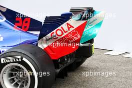 Scuderia Toro Rosso STR13 rear wing detail. 26.02.2018. Formula One Testing, Day One, Barcelona, Spain. Monday.
