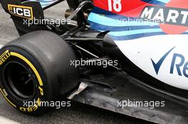 Williams FW41 rear suspension detail. 26.02.2018. Formula One Testing, Day One, Barcelona, Spain. Monday.