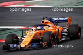 Fernando Alonso (ESP) McLaren MCL33. 26.02.2018. Formula One Testing, Day One, Barcelona, Spain. Monday.