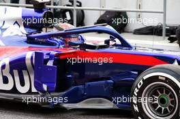 Scuderia Toro Rosso STR13 sidepod detail. 26.02.2018. Formula One Testing, Day One, Barcelona, Spain. Monday.