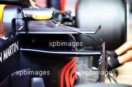 Red Bull Racing RB14 sidepod detail. 26.02.2018. Formula One Testing, Day One, Barcelona, Spain. Monday.