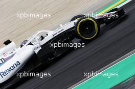 Lance Stroll (CDN) Williams FW41. 26.02.2018. Formula One Testing, Day One, Barcelona, Spain. Monday.