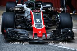 Haas VF-18 front wing. 26.02.2018. Formula One Testing, Day One, Barcelona, Spain. Monday.