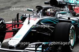 Lewis Hamilton (GBR) Mercedes AMG F1 W09. 26.02.2018. Formula One Testing, Day One, Barcelona, Spain. Monday.