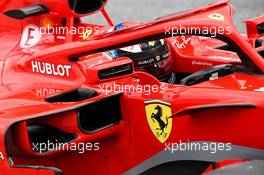 Kimi Raikkonen (FIN) Ferrari SF71H sidepod detail. 26.02.2018. Formula One Testing, Day One, Barcelona, Spain. Monday.