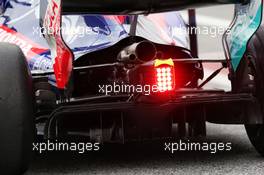Scuderia Toro Rosso STR13 rear diffuser. 26.02.2018. Formula One Testing, Day One, Barcelona, Spain. Monday.