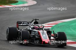 Romain Grosjean (FRA) Haas F1 Team VF-18. 26.02.2018. Formula One Testing, Day One, Barcelona, Spain. Monday.