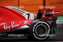 Kimi Raikkonen (FIN) Ferrari SF71H rear wing sensor equipment. 26.02.2018. Formula One Testing, Day One, Barcelona, Spain. Monday.
