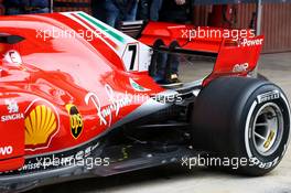 Ferrari SF71H rear suspension detail. 26.02.2018. Formula One Testing, Day One, Barcelona, Spain. Monday.