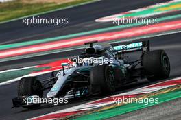 Valtteri Bottas (FIN) Mercedes AMG F1 W09. 01.03.2018. Formula One Testing, Day Four, Barcelona, Spain. Thursday.