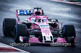 Sergio Perez (MEX) Sahara Force India F1 VJM11. 01.03.2018. Formula One Testing, Day Four, Barcelona, Spain. Thursday.