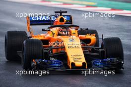 Stoffel Vandoorne (BEL) McLaren MCL33. 01.03.2018. Formula One Testing, Day Four, Barcelona, Spain. Thursday.