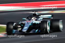 Lewis Hamilton (GBR) Mercedes AMG F1 W09. 01.03.2018. Formula One Testing, Day Four, Barcelona, Spain. Thursday.