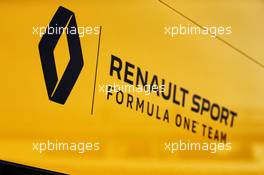 Renault Sport F1 Team logo. 27.02.2018. Formula One Testing, Day Two, Barcelona, Spain. Tuesday.