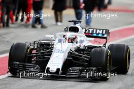 Sergey Sirotkin (RUS) Williams FW41. 27.02.2018. Formula One Testing, Day Two, Barcelona, Spain. Tuesday.