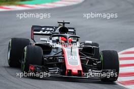 Romain Grosjean (FRA) Haas F1 Team VF-18. 27.02.2018. Formula One Testing, Day Two, Barcelona, Spain. Tuesday.