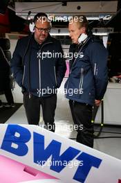 (L to R): Tom McCullough (GBR) Sahara Force India F1 Team Chief Engineer with Andrew Green (GBR) Sahara Force India F1 Team Technical Director. 27.02.2018. Formula One Testing, Day Two, Barcelona, Spain. Tuesday.