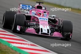 Esteban Ocon (FRA) Force India F1  27.02.2018. Formula One Testing, Day Two, Barcelona, Spain. Tuesday.