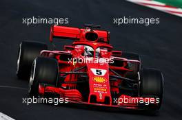 Sebastian Vettel (GER) Ferrari SF71H. 27.02.2018. Formula One Testing, Day Two, Barcelona, Spain. Tuesday.