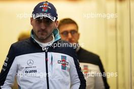 Robert Kubica (POL) Williams Reserve and Development Driver with the media. 27.02.2018. Formula One Testing, Day Two, Barcelona, Spain. Tuesday.