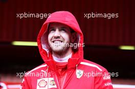 Sebastian Vettel (GER) Ferrari. 27.02.2018. Formula One Testing, Day Two, Barcelona, Spain. Tuesday.